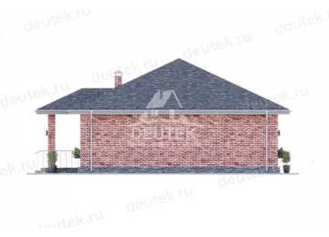 Проект жилого одноэтажного дома с двумя спальнями - LK-274
