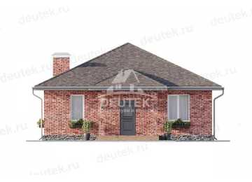 Проект жилого одноэтажного дома с двумя спальнями - LK-274