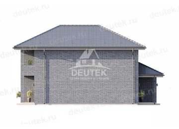 Проект двухэтажного дома с одноместным гаражом - LK-276