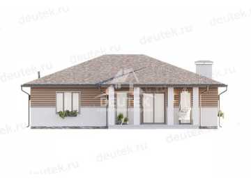 Проект одноэтажного дома с одноместным гаражом - LK-277
