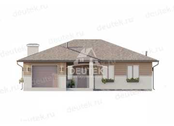 Проект одноэтажного дома с одноместным гаражом - LK-277