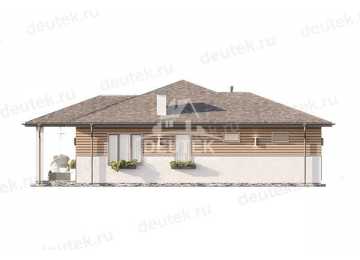 Проект одноэтажного дома с одноместным гаражом - LK-277