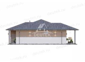 Проект одноэтажного дома с одноместным гаражом - LK-277