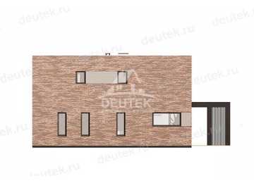 Проект узкого двухэтажного дома с размерами 15 м на 10 м - LK-278