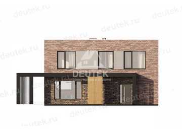 Проект узкого двухэтажного дома с размерами 15 м на 10 м - LK-278
