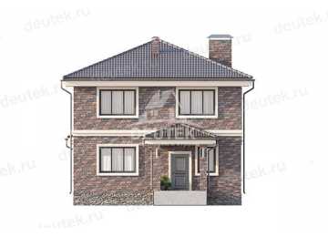  Проект узкого двухэтажного дома с площадью до 200 кв м - LK-280