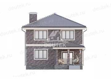  Проект узкого двухэтажного дома с площадью до 200 кв м - LK-280