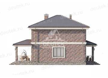  Проект узкого двухэтажного дома с площадью до 200 кв м - LK-280