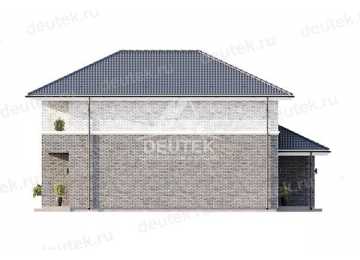 Проект узкого двухэтажного дома с одноместным гаражом - LK-281