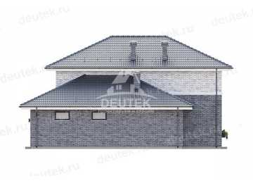 Проект узкого двухэтажного дома с одноместным гаражом - LK-281
