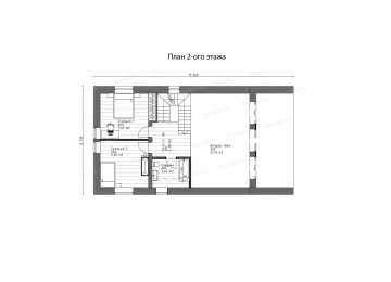 Проект одноэтажного дома в современном стиле с вторым светом - P283