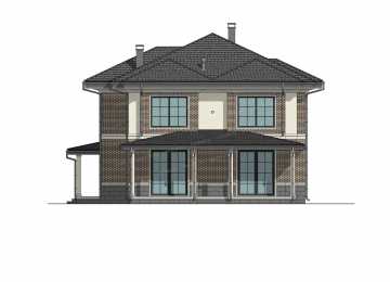 Проект двухэтажного дома со вторым светом - P291-1