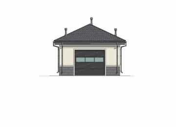 Проект одноместного гаража с подвалом - P291-2