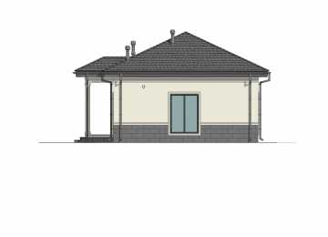 Проект бани с цоколем площадью до 100 кв м - P291-3