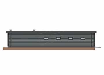 Проект узкого четырехместного гаража - P305