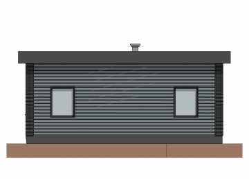 Проект узкого четырехместного гаража - P305