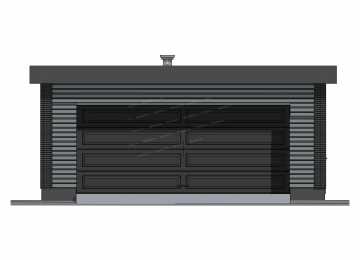 Проект узкого четырехместного гаража - P305