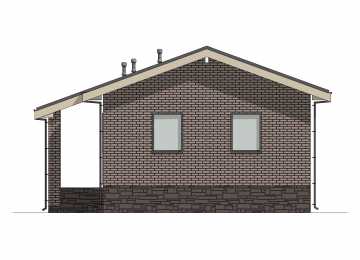 Проект бани с размерами 9 м на 8 м - P294-1