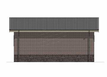 Проект бани с размерами 9 м на 8 м - P294-1