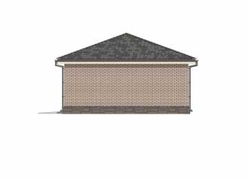 Проект квадратного двухместного гаража с погребом - P236-2
