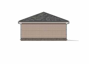 Проект квадратного двухместного гаража с погребом - P236-2