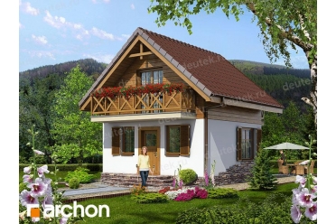 Проект дачного летнего дома 6х6 DT0408