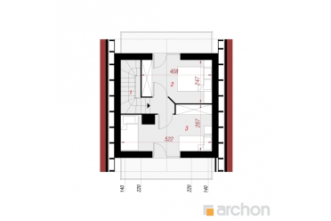 Проект дачного летнего дома 6х6 DT0408