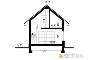 Проект дачного летнего дома 6х6 DT0408