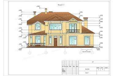 Проект дома с сауной и лоджией DT0261