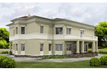 Проект дома с крытой террасой DT0262