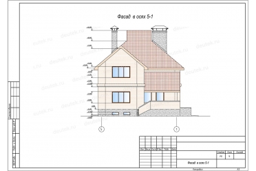 Проект дома 11 на 10 с цокольным этажом DT0283