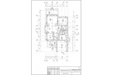 Проект дома с гаражом и камином DT0286