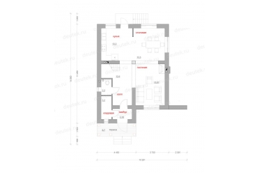 Проект дома 10х14 с мансардой DT0380