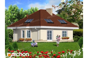 Проект небольшого дома с жилой мансардой DT0546