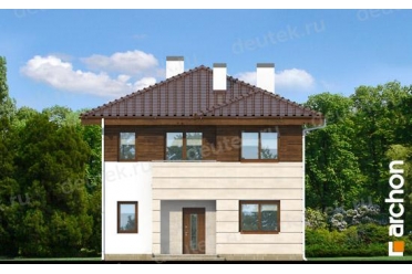 Проект дома с камином и 4 спальнями DT0589