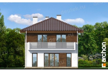 Проект дома с камином и 4 спальнями DT0589