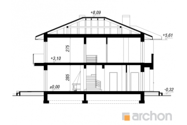Проект дома с камином и 4 спальнями DT0589