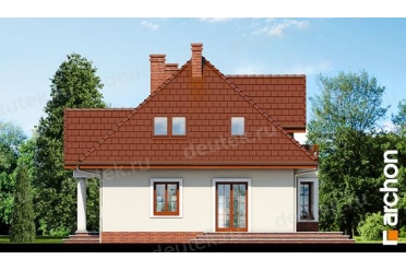 Проект небольшого дома с эркером и мансардой DT0593