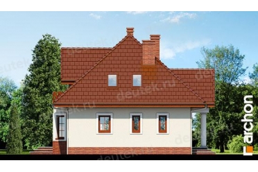 Проект небольшого дома с эркером и мансардой DT0593