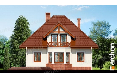 Проект небольшого дома с эркером и мансардой DT0593
