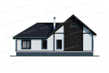 Проект дома из газобетона с мансардой DT0599
