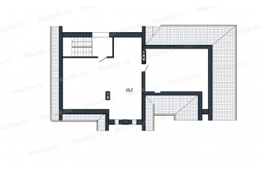 Проект дома из газобетона с мансардой DT0599