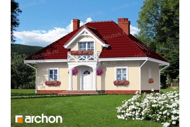 Проект небольшого дома с 4 спальнями 10х12 DT0611