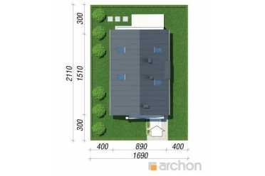Проект дома с гаражом и жилой мансардой DT0632