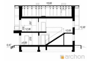 Проект дома с мансардой, гаражом и кабинетом DT0667