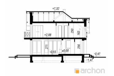 Проект дома 12 на 9 из керамических блоков DT0681