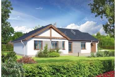 Проект одноэтажного дома с гаражом DTM139