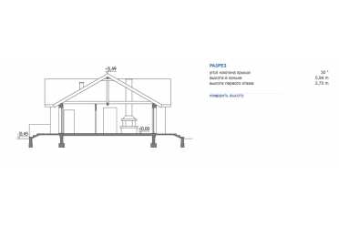 Проект одноэтажного дома с гаражом DTM139