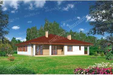 Проект большого квадратного одноэтажного дома DTM212