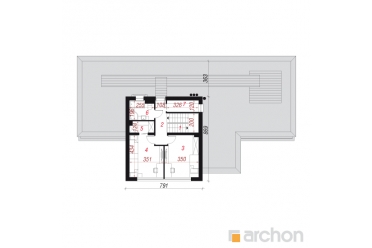 Проект коттеджа в стиле хай тек с камином DT0489